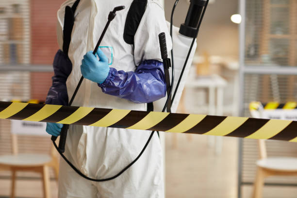 Professional Biohazard Cleanup technician working in Holtsville, NY